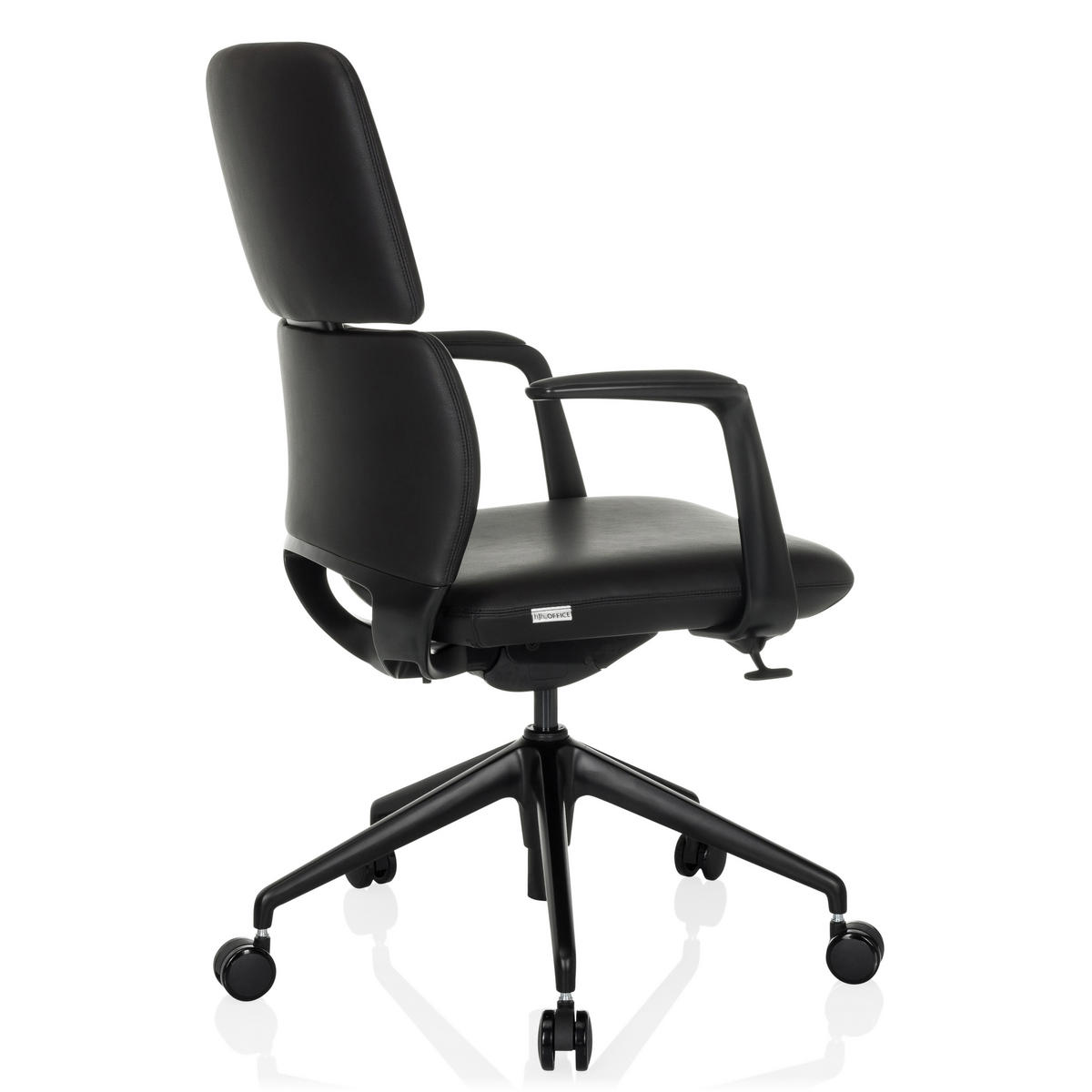 DREHSTUHL  - Schwarz, MODERN, Leder/Kunststoff (62/98-108/60cm) - MID.YOU