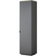 GARDEROBENSCHRANK  in 50/200/40 cm  - Anthrazit/Schwarz, Design, Holzwerkstoff/Metall (50/200/40cm) - Dieter Knoll