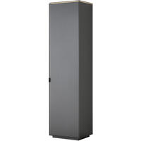 GARDEROBENSCHRANK  in 50/200/40 cm  - Anthrazit/Schwarz, Design, Holzwerkstoff/Metall (50/200/40cm) - Dieter Knoll