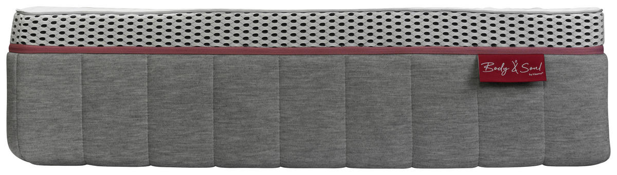 KALTSCHAUMMATRATZE 90/200 cm Höhe ca. 24 cm 7 -Zonen - Weiß, Basics, Textil (90/200cm) - Irisette