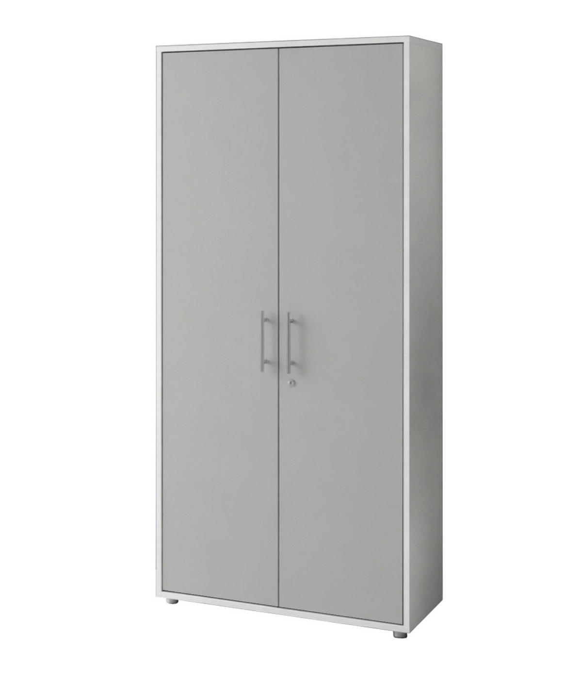 AKTENSCHRANK 168,8/185,6/33 cm  - Hellgrau/Weiß, MODERN, Holzwerkstoff (168,8/185,6/33cm) - MID.YOU