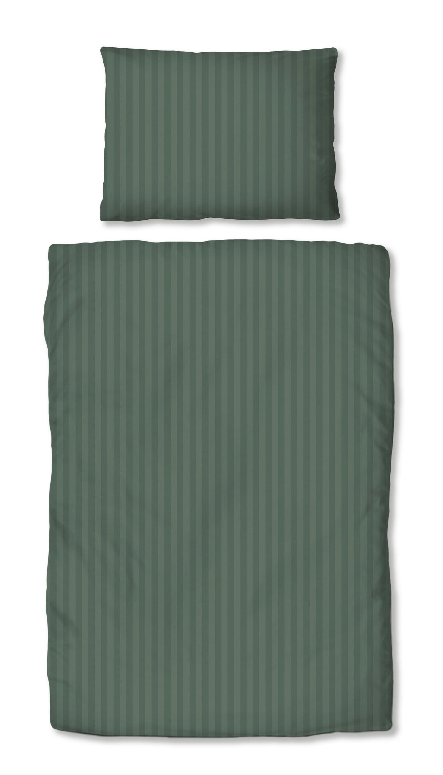 BETTWÄSCHE 2-teilig Damast 140/200 cm  - Salbeigrün, KONVENTIONELL, Textil (140/200cm) - Dieter Knoll