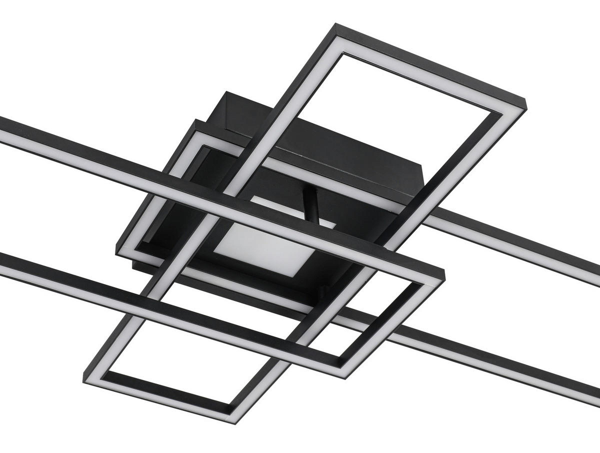 Plafonieră Cu Led 50 W    98/51/9 cm  - alb/negru, Trend, plastic/metal (98/51/9cm) - Novel