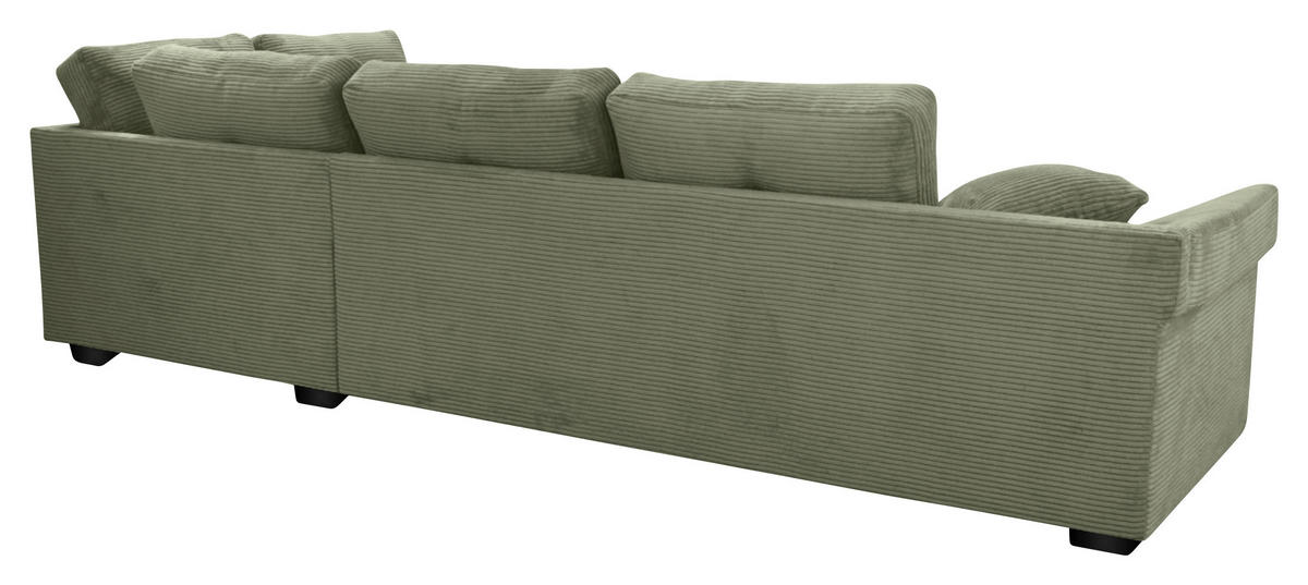 ROHOVÁ SEDAČKA, textil, olivově zelená - černá/šalvějově zelená, Konvenční, dřevo/textil (298/202cm) - Carryhome