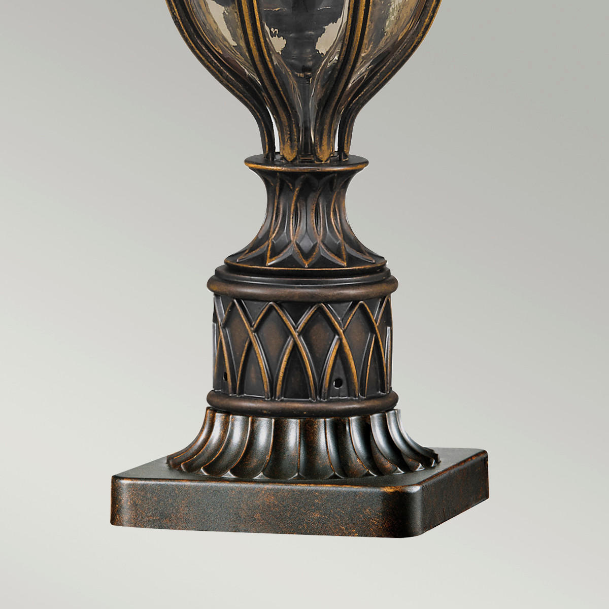 SOCKELLEUCHTE - Dunkelbraun, Konventionell, Glas/Metall (24.1/61cm) - Elstead Lighting