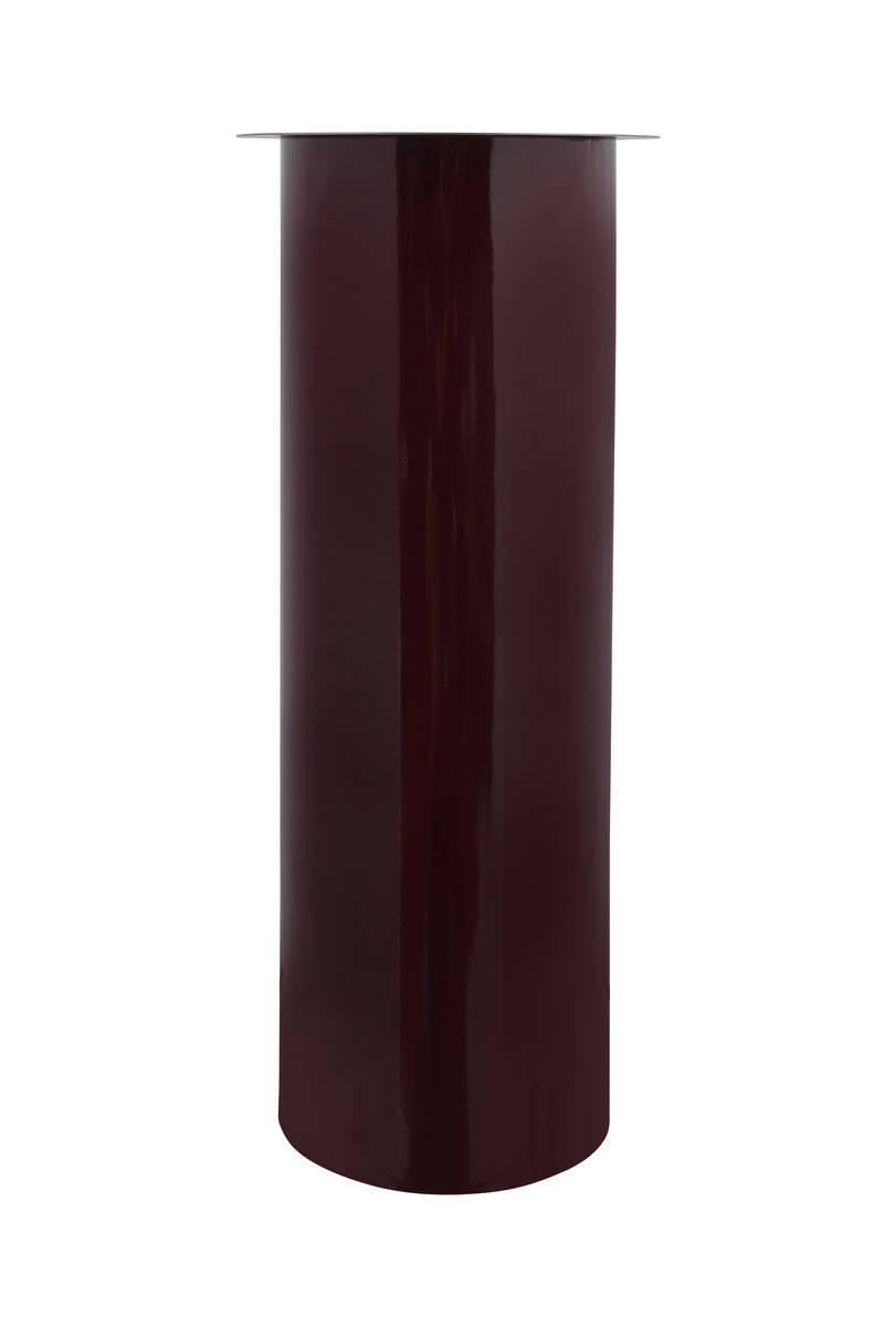 STOJAN NA SVÍČKY  kov - barvy stříbra/švestková, Trend, kov (25/60/25cm)
