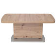 COUCHTISCH in Holzwerkstoff 110/63/53 cm  - Eichefarben/Silberfarben, KONVENTIONELL, Holzwerkstoff (110/63/53cm) - Venda