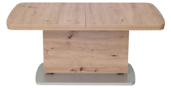 COUCHTISCH in Holzwerkstoff 110/63/53 cm  - Eichefarben/Silberfarben, KONVENTIONELL, Holzwerkstoff (110/63/53cm) - Venda