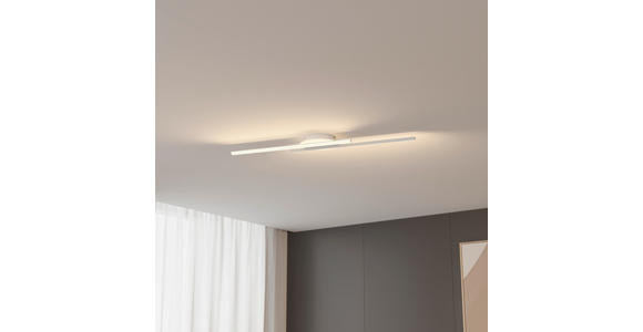 LED-DECKENLEUCHTE 96/20/5,5 cm   - Weiß, Basics, Kunststoff/Metall (96/20/5,5cm) - Novel