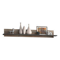 WANDBOARD Kieferfarben, Dunkelgrau  - Dunkelgrau/Kieferfarben, Trend, Holzwerkstoff (189,4/25,6/22cm) - Carryhome