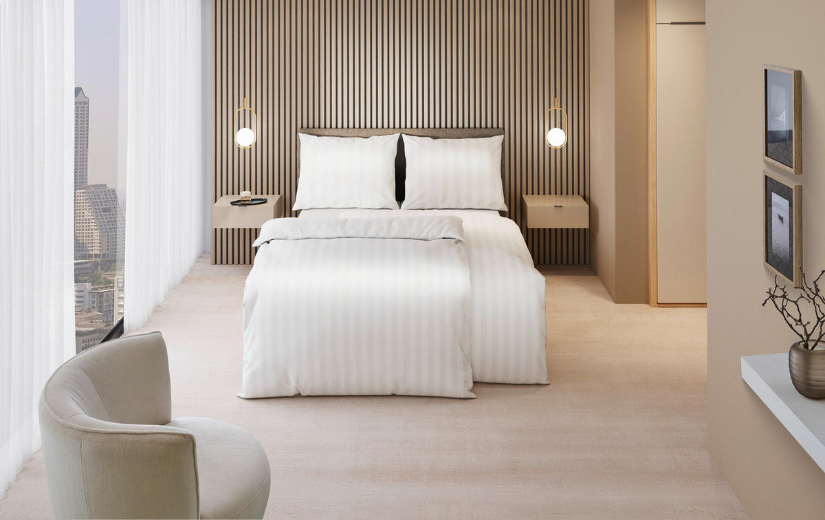 POSTELJNINA 140/200 cm saten bela  - bela, tekstil (140/200cm) - Dieter Knoll