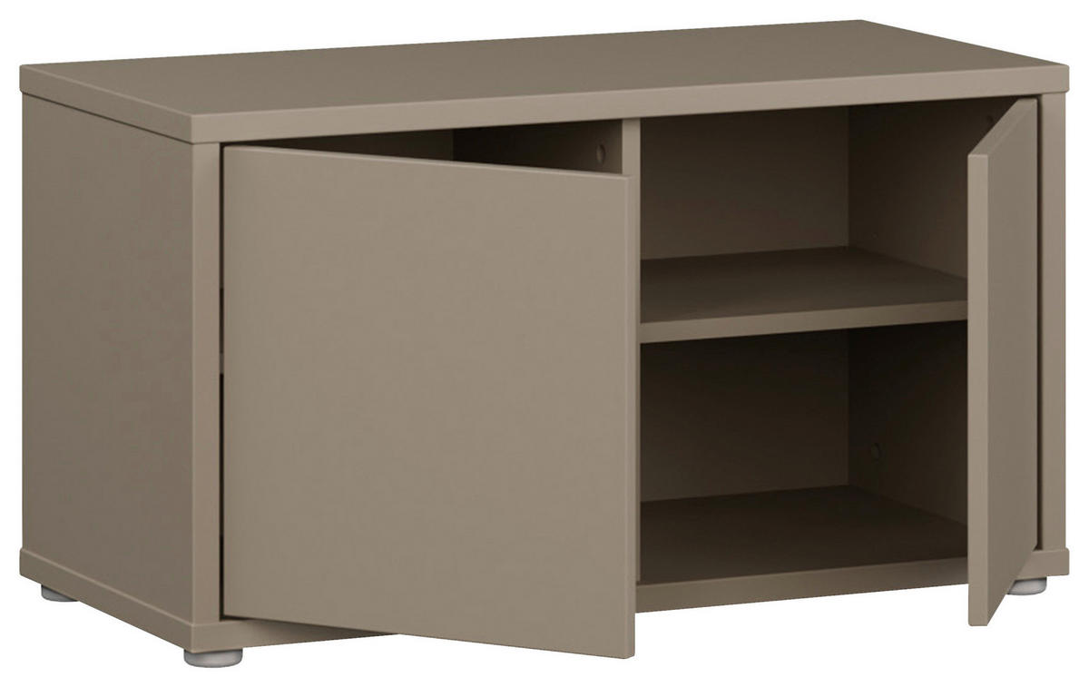 GARDEROBENBANK - Taupe/Grau, MODERN, Kunststoff (74,5/41,5/34,9cm) - Carryhome