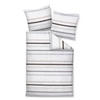 BETTWÄSCHE Makosatin 200/200 cm  - Beige/Weiß, Design, Textil (200/200cm) - Janine
