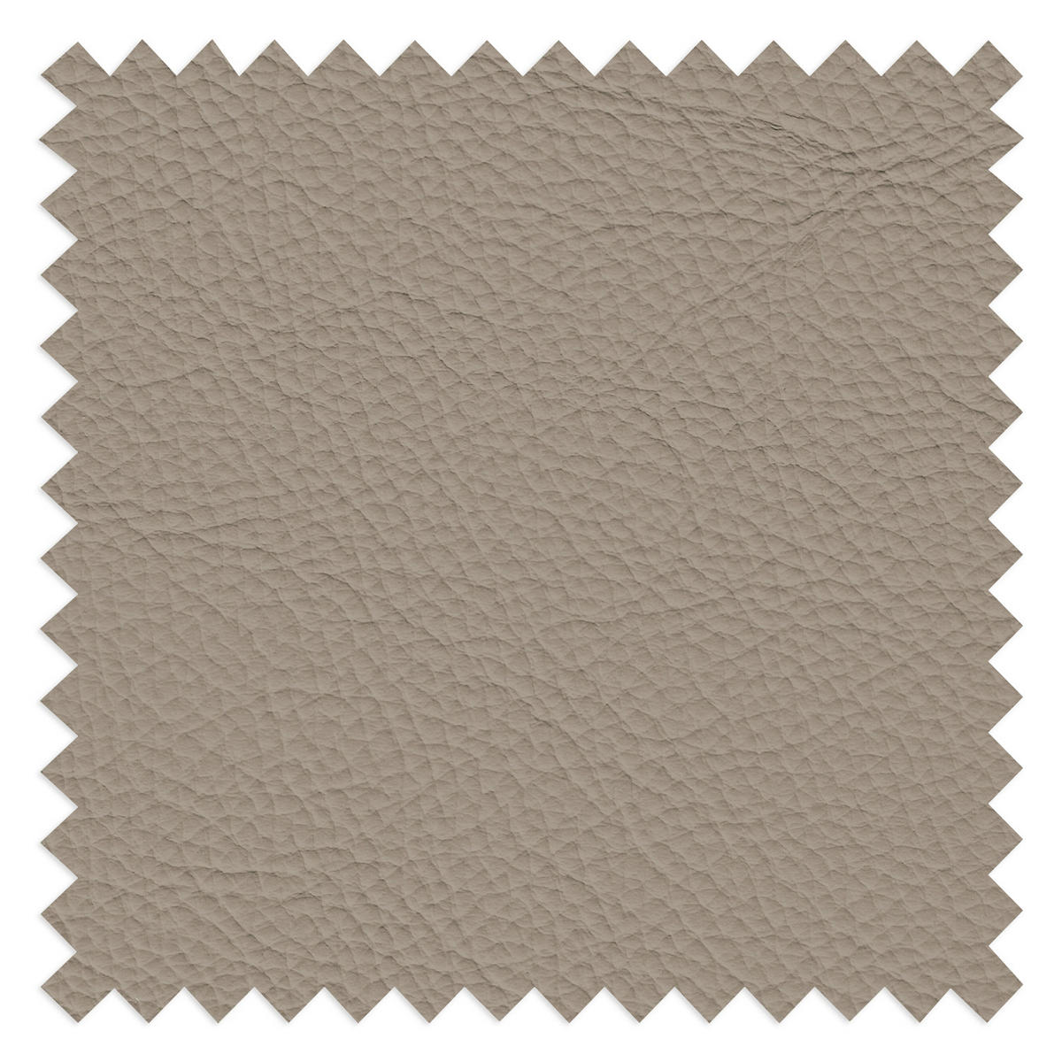 2,5-SITZER 216/95/96 cm PERLE in Echtleder Taupe   - Taupe/Chromfarben, Design, Leder/Metall (216/95/96cm) - Livetastic