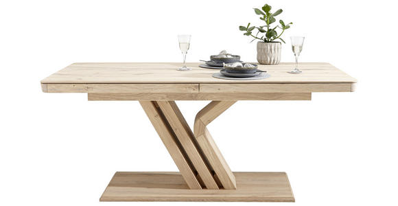 ESSTISCH in Holz 200-290/95/77 cm - Eichefarben, Natur, Holz (200-290/95/77cm) - Linea Natura