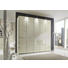 DREHTÜRENSCHRANK in Beige, Trüffeleichefarben - Chromfarben/Beige, Design, Glas/Holzwerkstoff (250/236/62cm) - Novel DREHTÜRENSCHRANK in Beige, Trüffeleichefarben - Chromfarben/Beige, Design, Glas/Holzwerkstoff (250/236/62cm) - Novel