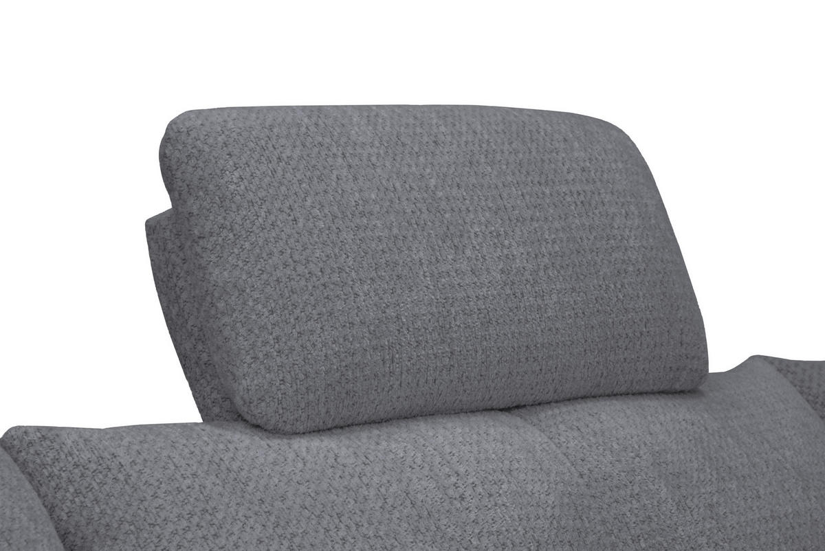 KOPFSTÜTZE - Dunkelgrau, KONVENTIONELL, Textil (55/28/18cm) - Hom`in