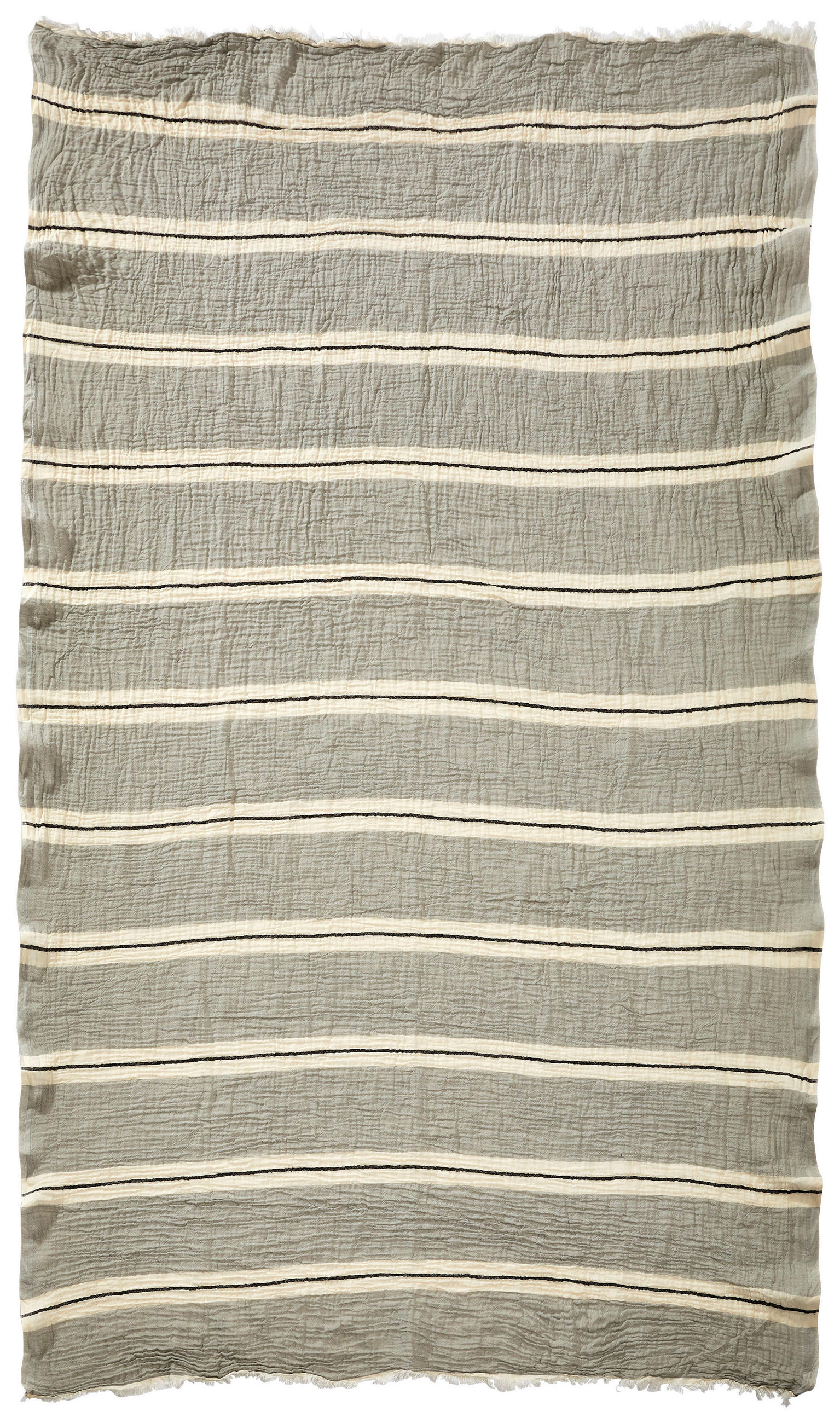 HAMAMTUCH STRIPES Silberfarben  - Silberfarben, KONVENTIONELL, Textil (100/190cm) - Novel