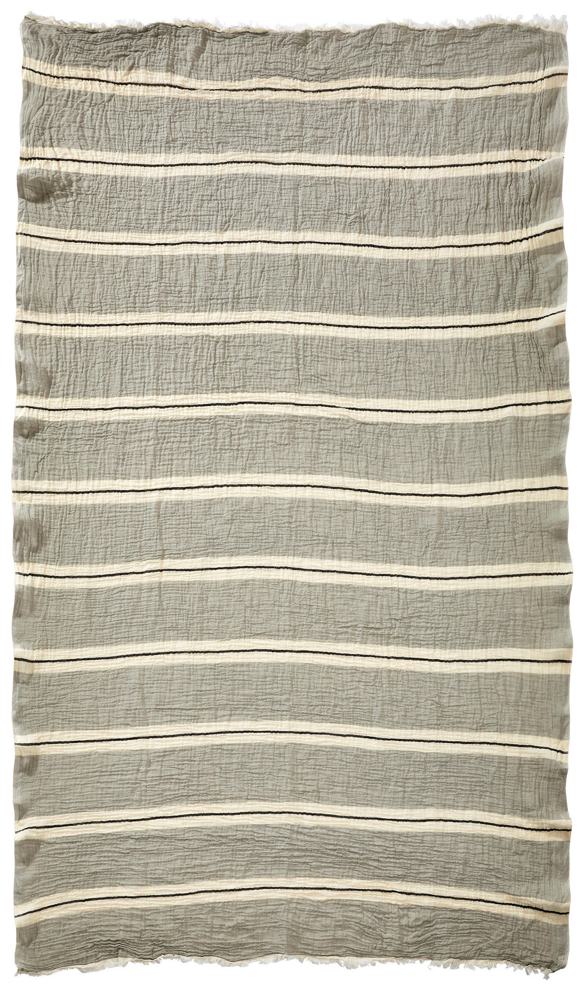 HAMAMTUCH STRIPES Silberfarben  - Silberfarben, KONVENTIONELL, Textil (100/190cm) - Novel