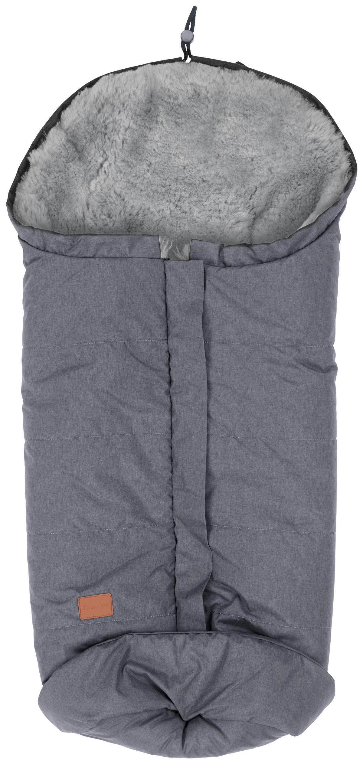 FELLSACK  - Dunkelgrau/Beige, Basics, Textil (47/90cm) - Jimmylee