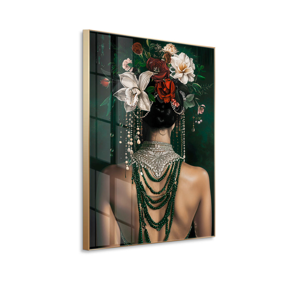 GLASBILD 80/120 cm  - Multicolor, Basics, Glas/Holz (80/120cm)