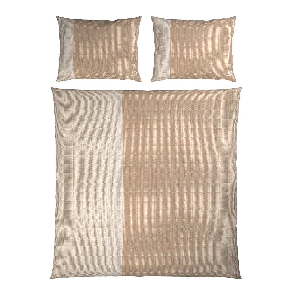 BETTWÄSCHE 3-teilig Satin 200/200 cm  - Beige, Design, Textil (200/200cm) - Dieter Knoll