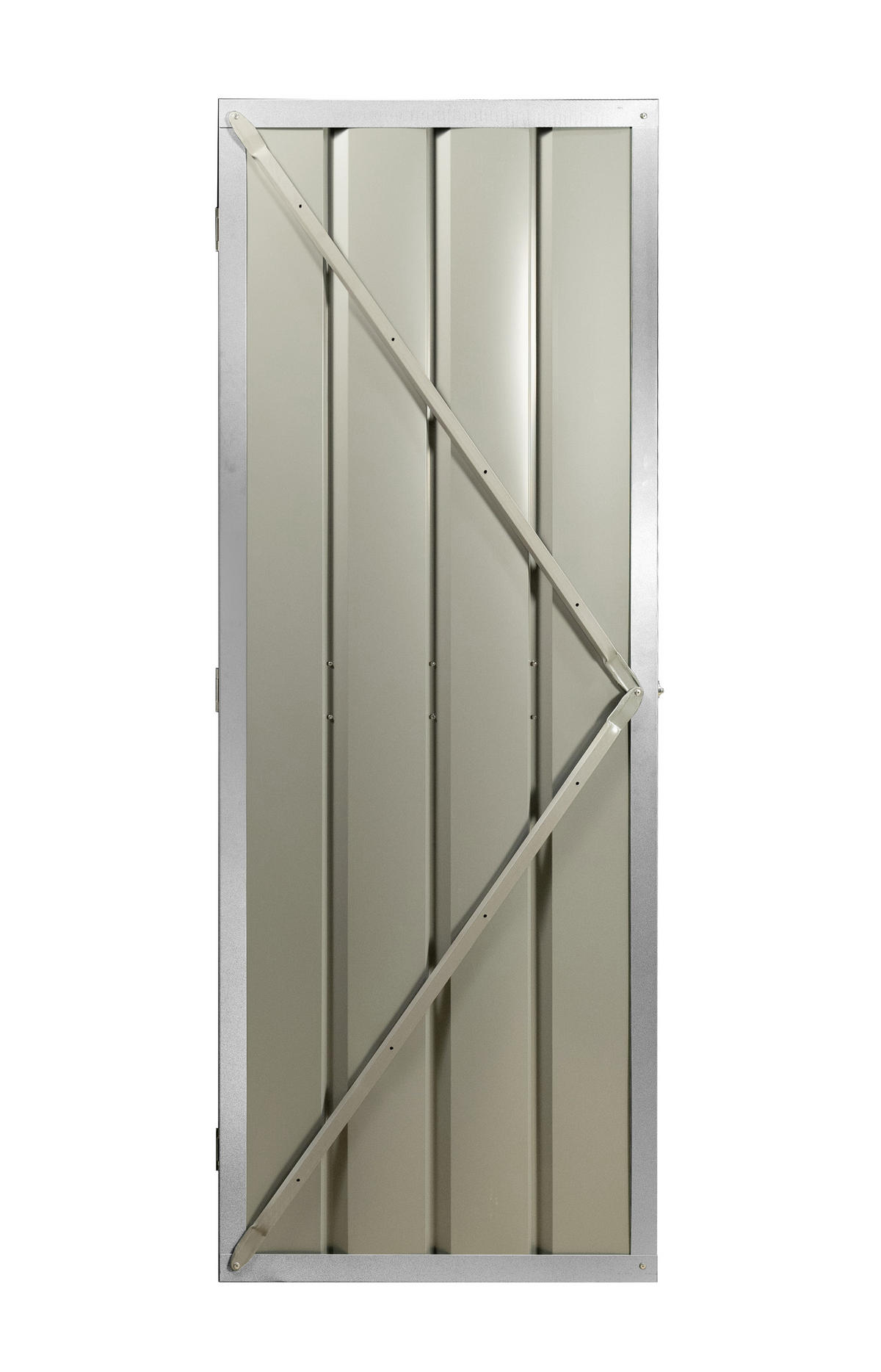 SCHWINGTÜR-KIT FÜR GEWÄCHSHAU - Silberfarben, Basics, Metall (67/172cm)