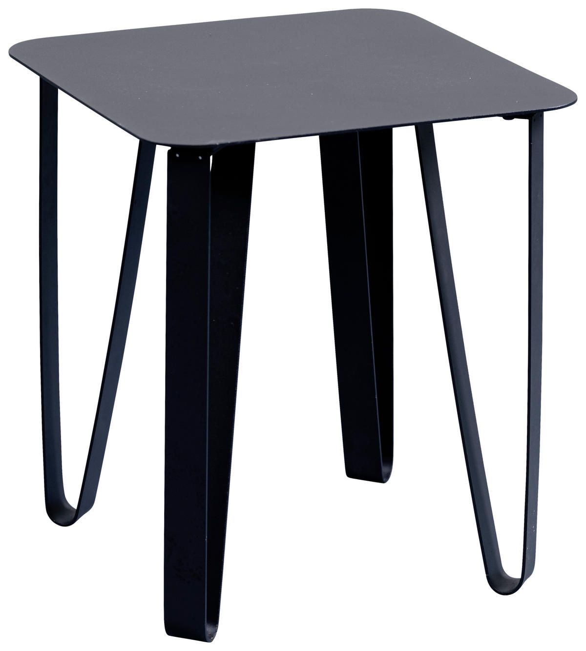 BEISTELLTISCH 40/40/45 cm Schwarz quadratisch  - Schwarz, Design, Metall (40/40/45cm) - Xora