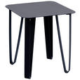BEISTELLTISCH 40/40/45 cm Schwarz quadratisch  - Schwarz, Design, Metall (40/40/45cm) - Xora
