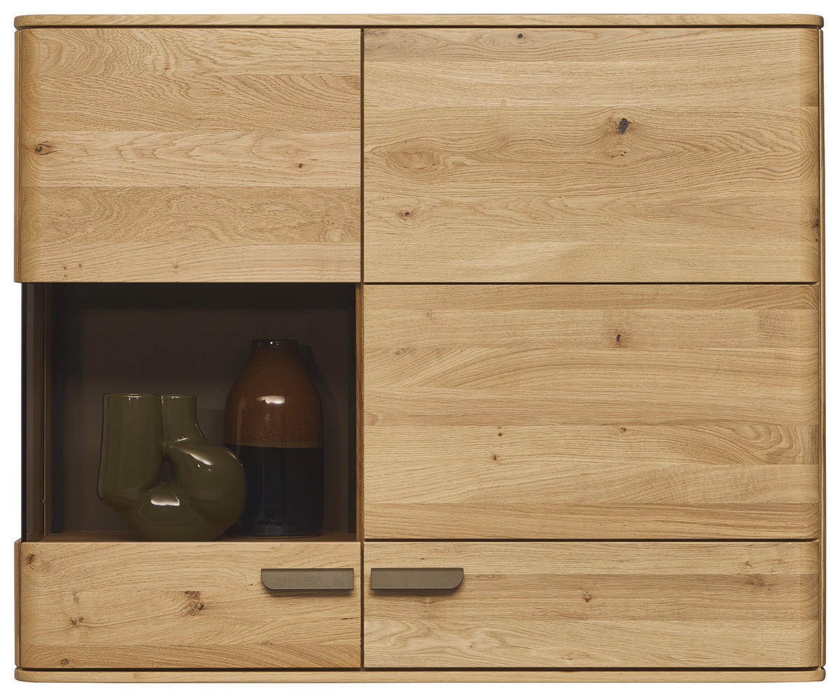 HÄNGEELEMENT Wildeiche  106,9/87,4/37,1 cm  - Wildeiche/Bronzefarben, Natur, Glas/Holz (106,9/87,4/37,1cm) - Valnatura