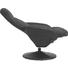 RELAXSESSELSET in Schwarz Kunststoff, Leder, Textil - Schwarz, Design, Leder/Kunststoff (72/83-100/79,5-115cm) - Xora