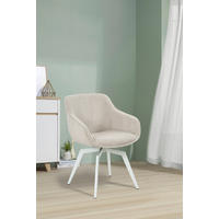 ARMLEHNSTUHL  in Eisen Cord  - Beige, MODERN, Textil/Metall (60/84/64cm) - Livetastic