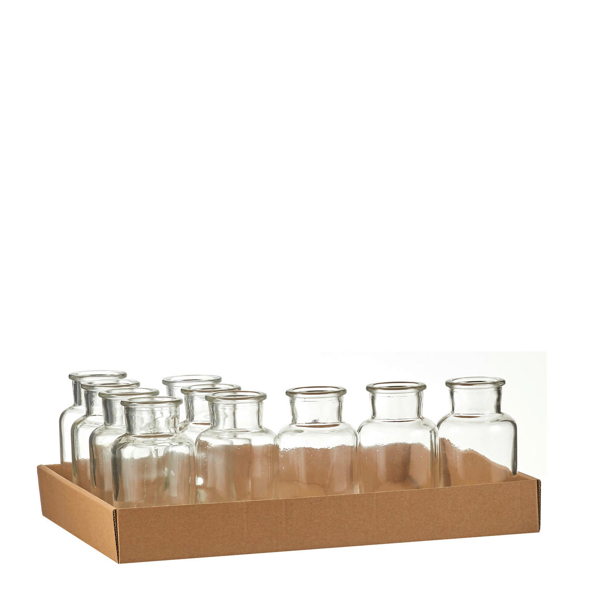 OKRASNA STEKLENICA  steklo  - prosojno, Basics, steklo (7/12.5cm)