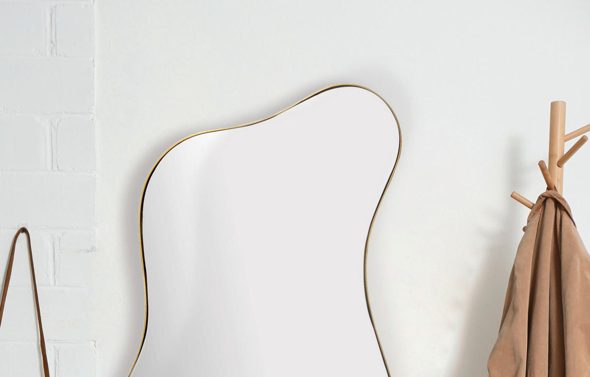 WANDSPIEGEL 60/100/2,5 cm  - Goldfarben, Design, Glas/Metall (60/100/2,5cm) - MID.YOU