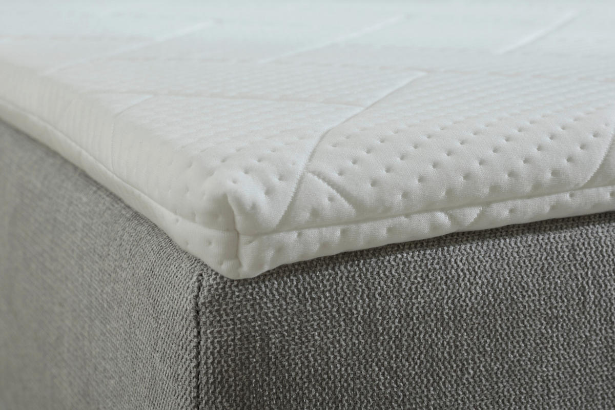 BOXBETT 120/200 cm  in Silberfarben  - Silberfarben/Schwarz, KONVENTIONELL, Kunststoff/Textil (120/200cm) - Boxxx