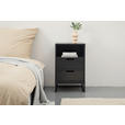 NACHTSCHRANK 47,6/74/40 cm  - Anthrazit/Schwarz, Design, Holzwerkstoff/Metall (47,6/74/40cm) - Novel
