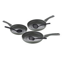 PFANNENSET Aluminium 6-teilig  - Grün, Basics, Metall