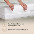 KALTSCHAUMMATRATZE 90/200 cm Höhe ca. 21 cm  - Weiß, Basics, Textil (90/200cm) - Novel