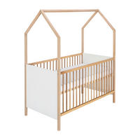 GITTERBETT Venice 144/77/173 cm  - Buchefarben/Weiß, Basics, Holz/Holzwerkstoff (144/77/173cm) - Schardt