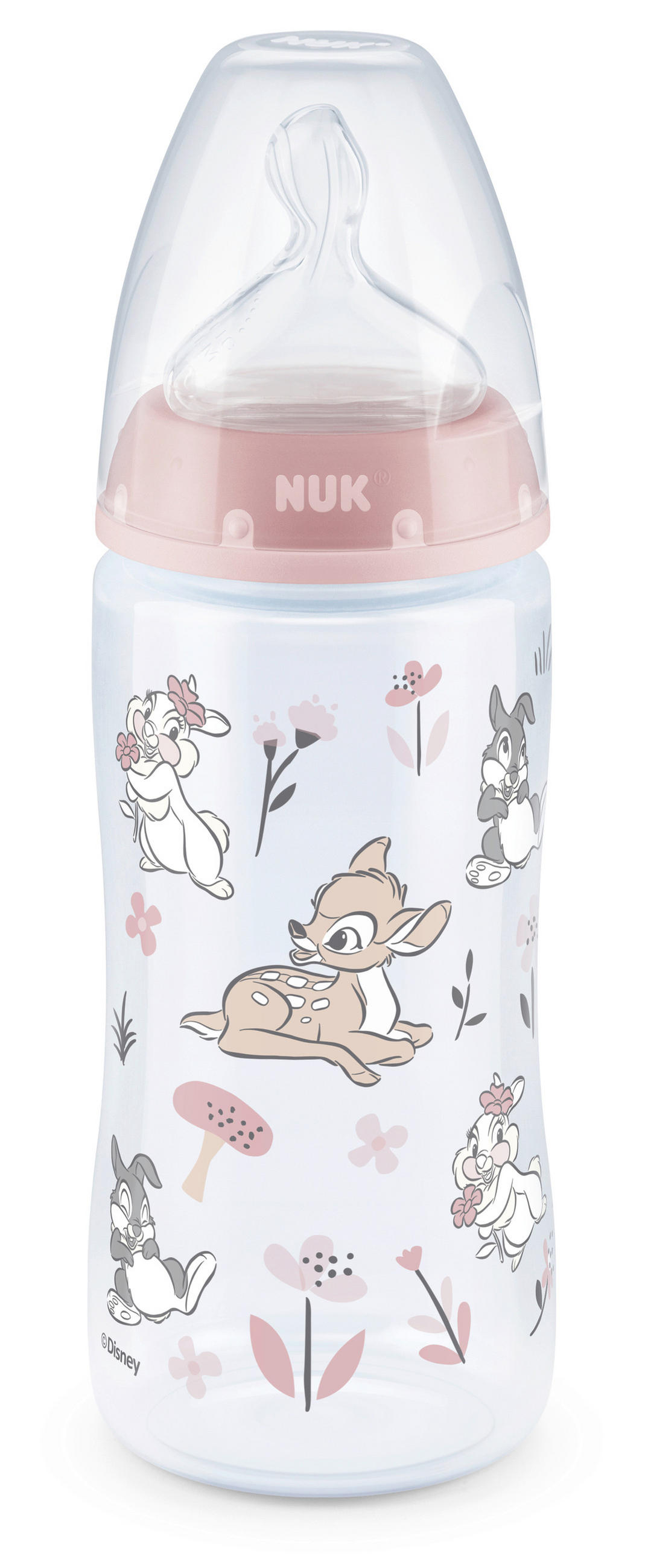 BABYFLASCHE Disney Classic 300 ml  - Hellrosa/Transparent, Basics, Kunststoff (6,6/6,6/23,5cm) - NUK