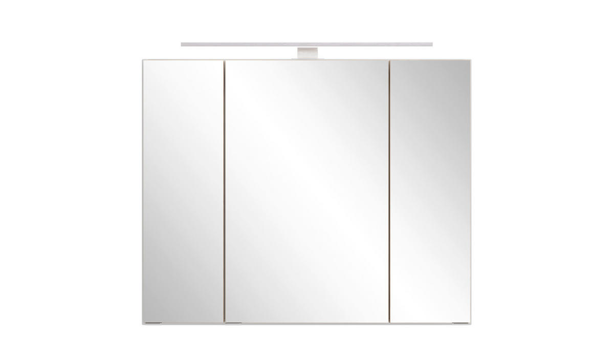 SPIEGELSCHRANK 80/64/20 cm  - Wildeiche/Edelstahlfarben, Trend, Glas/Holzwerkstoff (80/64/20cm) - Held