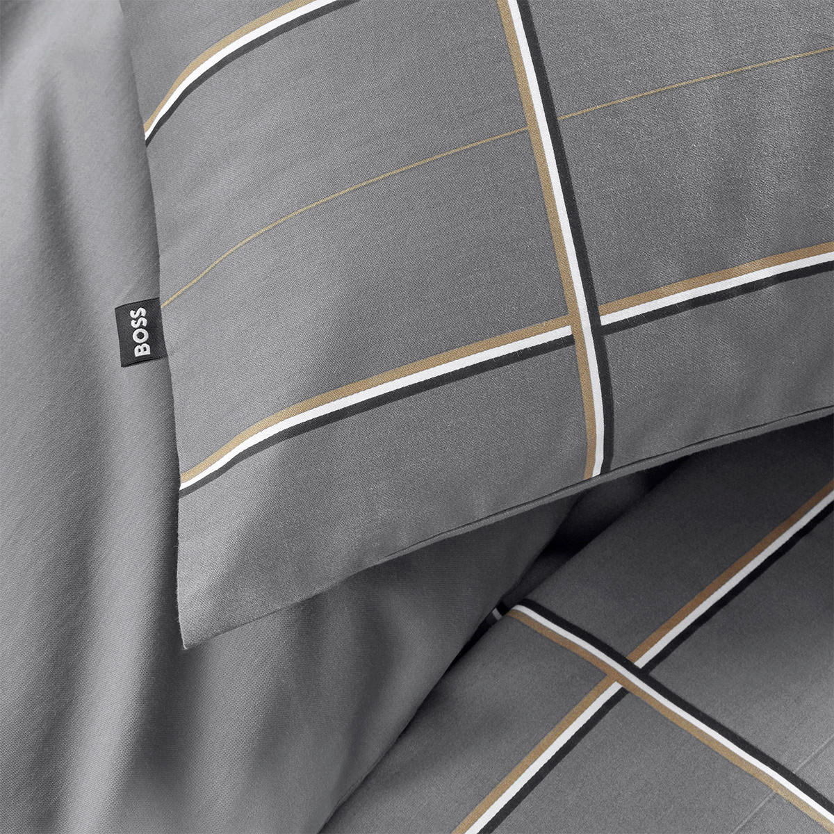 BETTWÄSCHE 140/200 cm  - Grau, Basics, Textil (140/200cm) - Hugo Boss