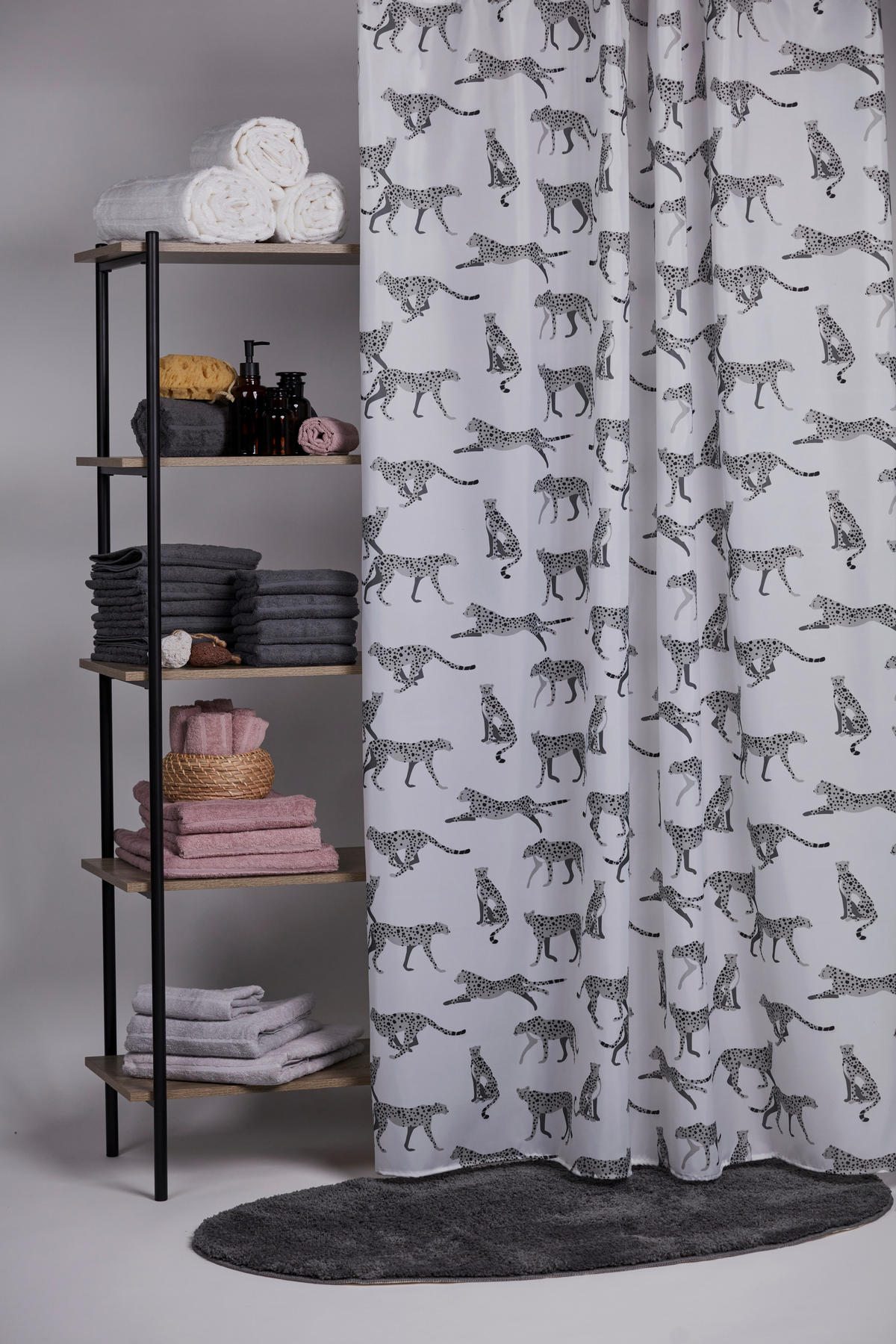 BADRUMSMATTA mörkgrå 60/90 cm  - mörkgrå, Basics, textil/plast (60/90cm)