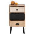 KOMMODE  in 40/70/35 cm  - Hellbraun/Dunkelbraun, LIFESTYLE, Holz/Metall (40/70/35cm) - Landscape