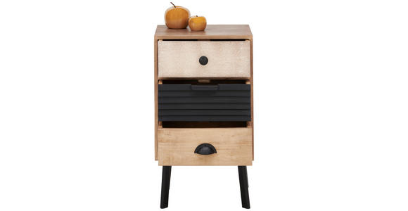 KOMMODE  in 40/70/35 cm  - Hellbraun/Dunkelbraun, LIFESTYLE, Holz/Metall (40/70/35cm) - Landscape