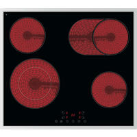 GLASKERAMIKKOCHFELD - Schwarz, Trend, Glas/Metall (59/5/52cm) - PKM