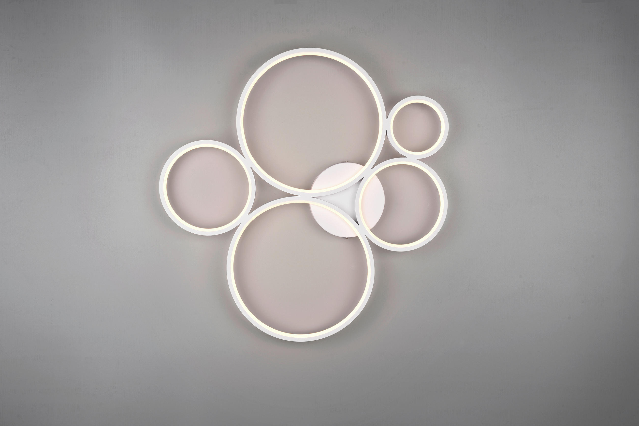 LED-DECKENLEUCHTE RONDO   - Weiß, Design, Metall (59/5,5/53cm) - Trio Leuchten
