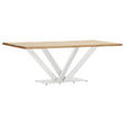 TISCHPLATTE      - Eichefarben, Design, Holz (220/100/4cm) - Landscape