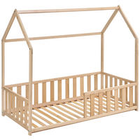 HAUSBETT  in Buchefarben,  - Birkefarben/Buchefarben, Basics, Holz (145/75/135cm) - Jimmylee