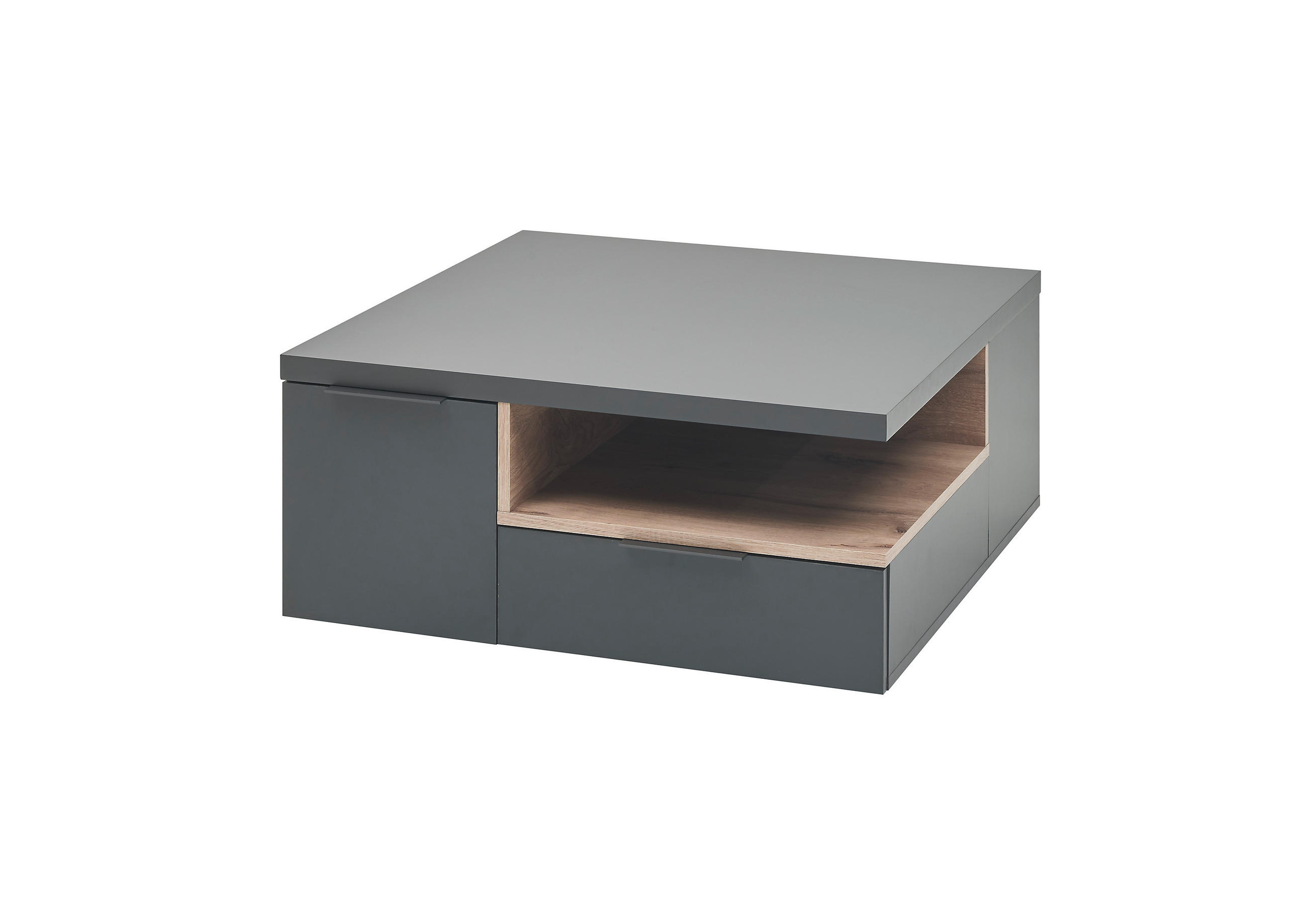 COUCHTISCH quadratisch Grau  - Grau, Design, Holzwerkstoff (80/35/80cm) - MID.YOU